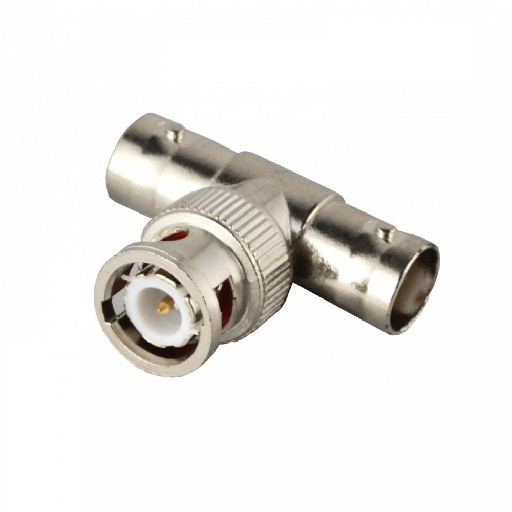 BNC Male Plug To Twin BNC Female Sockets Aerial Adapter