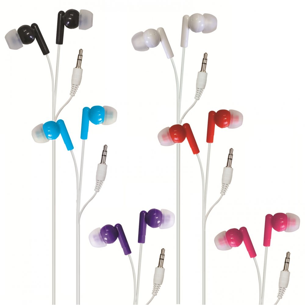 Super Soft In-Ear Stereo Earphones Ear Buds 50 Pairs Bulk