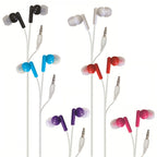 Super Soft In-Ear Stereo Earphones Ear Buds 50 Pairs Bulk