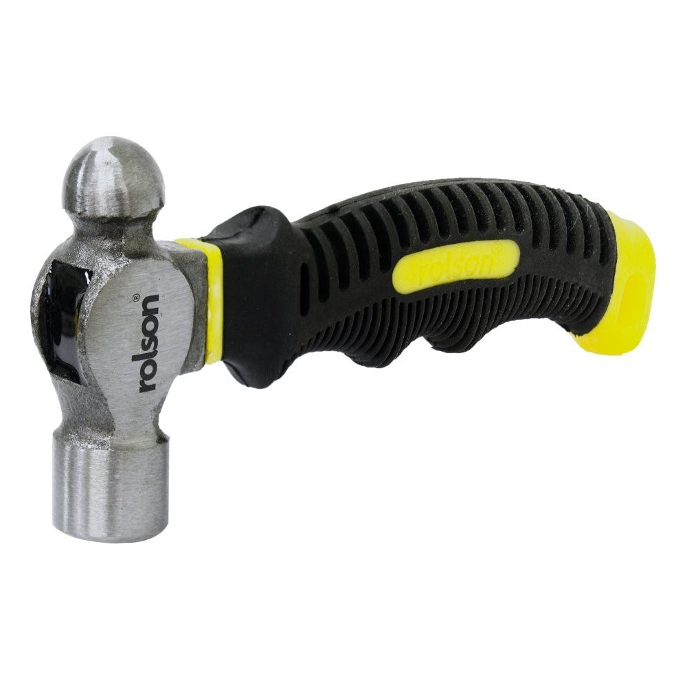 8oz Stubby Ball Pein Hammer with Soft Rubber Grip Handle