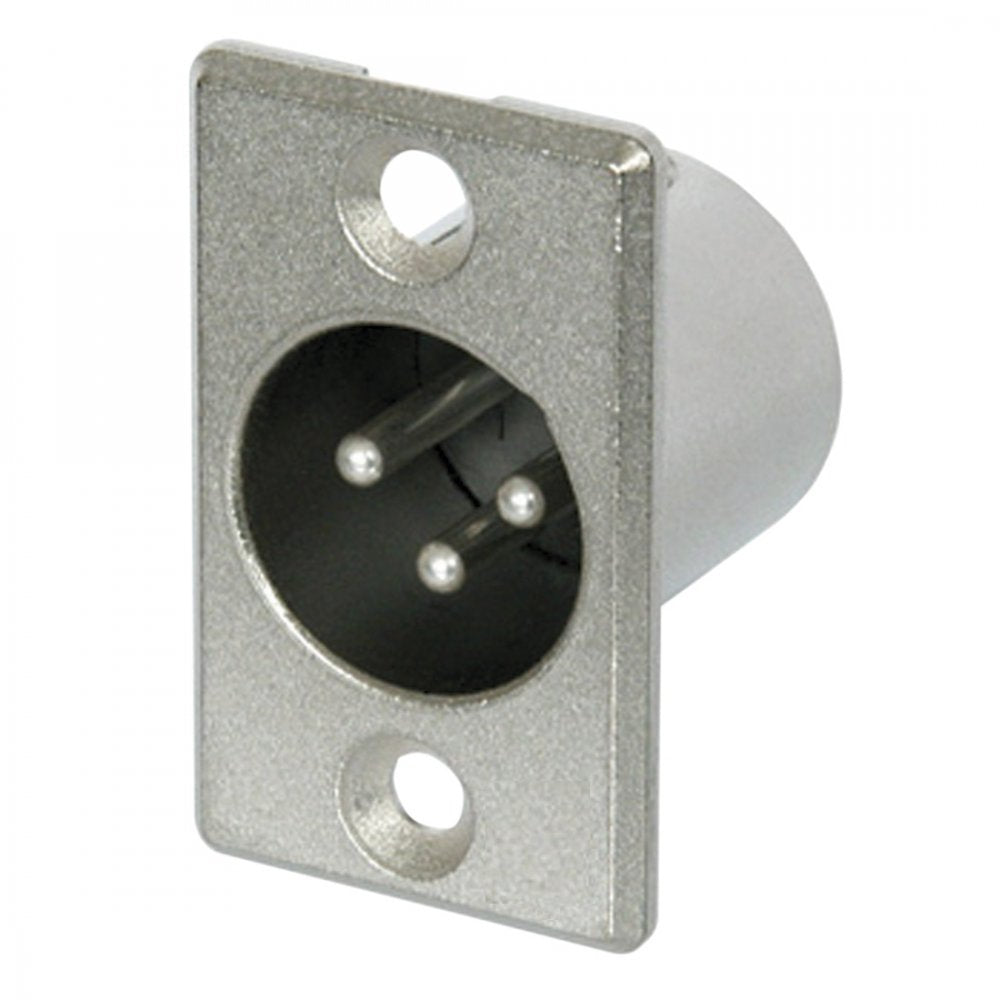 3 Pin XLR Male Chassis Plug with Solder Terminals
