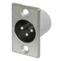 3 Pin XLR Male Chassis Plug with Solder Terminals