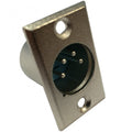 4 Pin XLR Male Chassis Plug with Solder Terminals