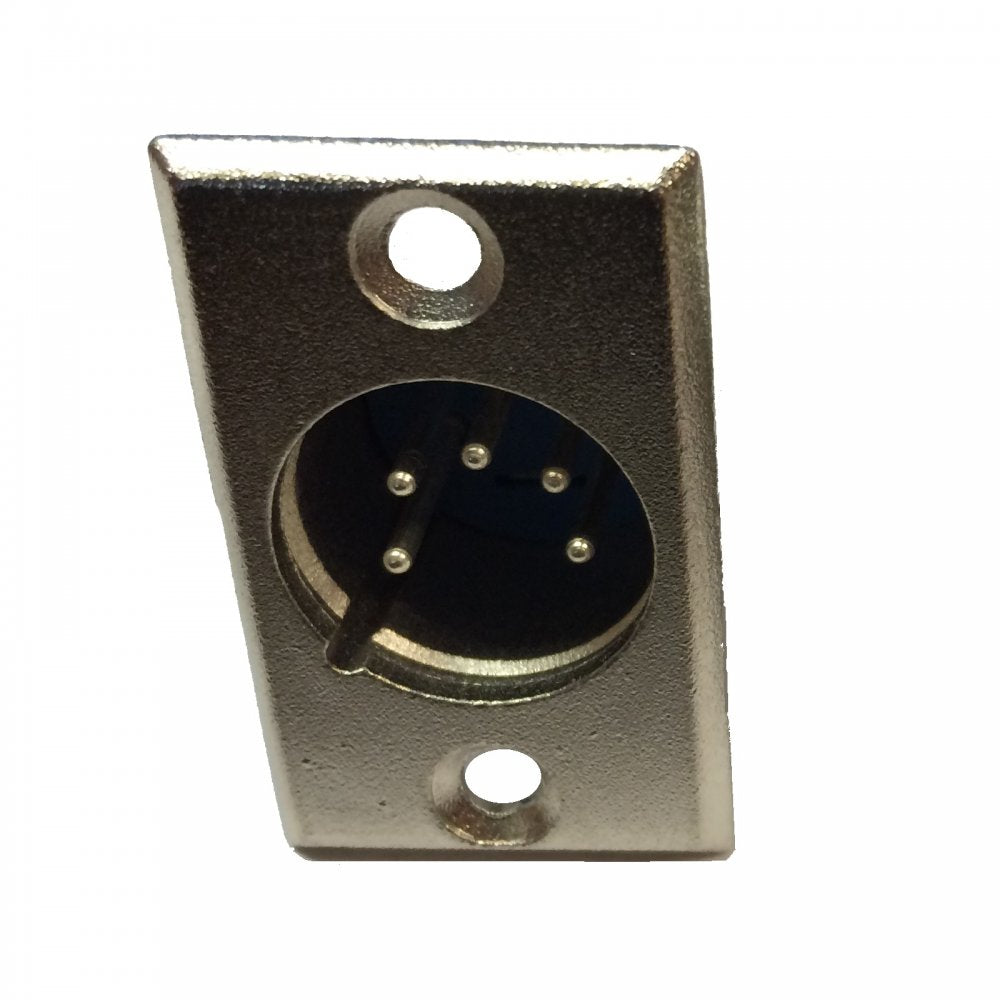 5 Pin XLR Male Chassis Plug with Solder Terminals