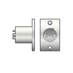 5 Pin XLR Male Chassis Plug with Solder Terminals