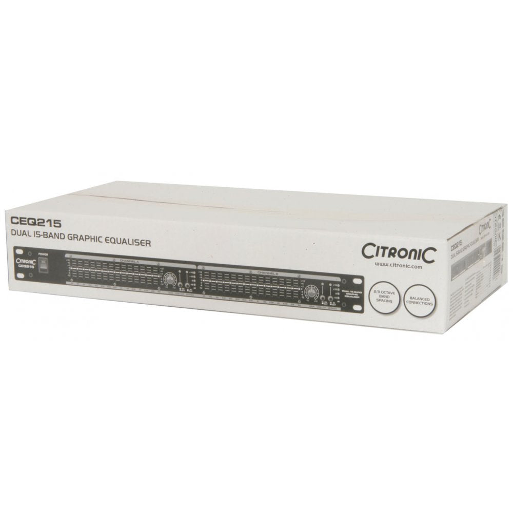 CEQ215 Dual 2 x 15-BAND Graphic Equaliser