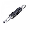 NYS203 6.35mm Mono Jack Plug / Plastic Boot and Spring Strain Relief