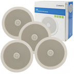 4 x Surround Sound Ceiling Speakers Directional Tweeter 100w Easy Fit