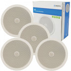 4 x Surround Sound Ceiling Speakers Directional Tweeter 120w Easy Fit