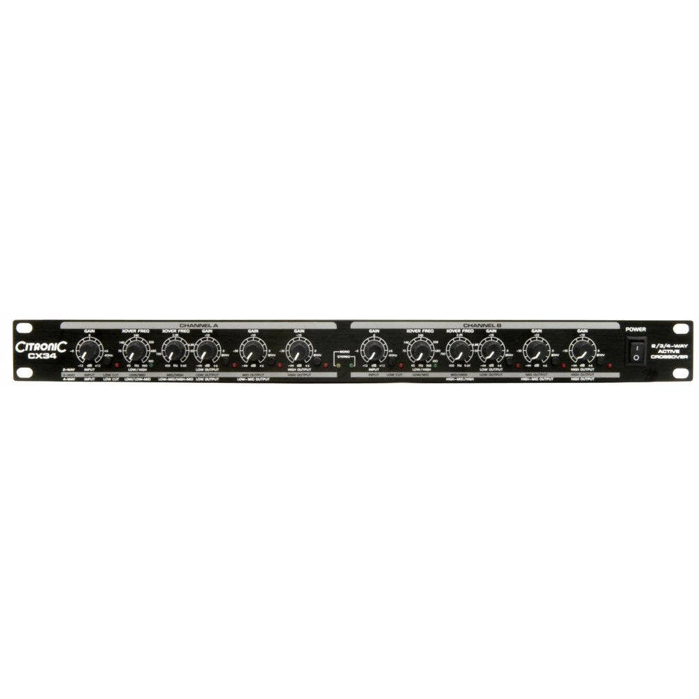 Professional High-Precision Stereo 2-Way / 3-Way / Mono 4-Way Crossover