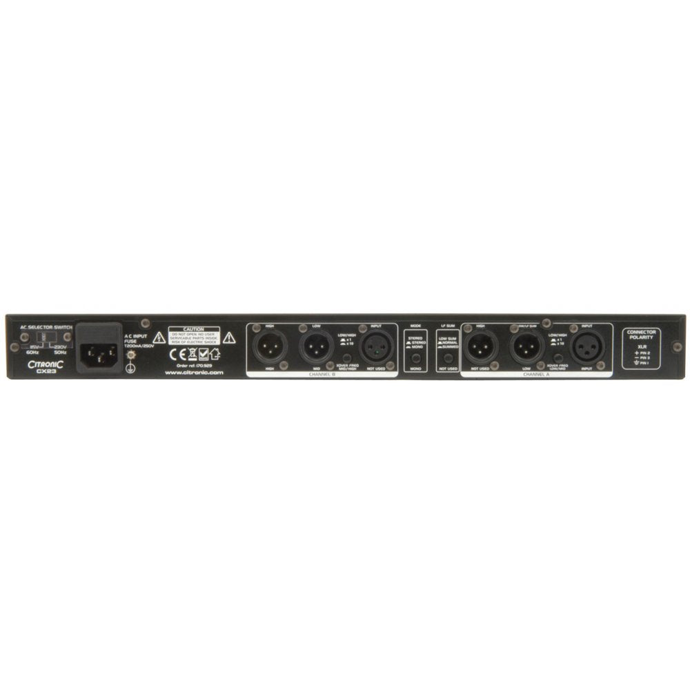 CX23 Professional Active Crossover 2 Stereo 3 Way Mono