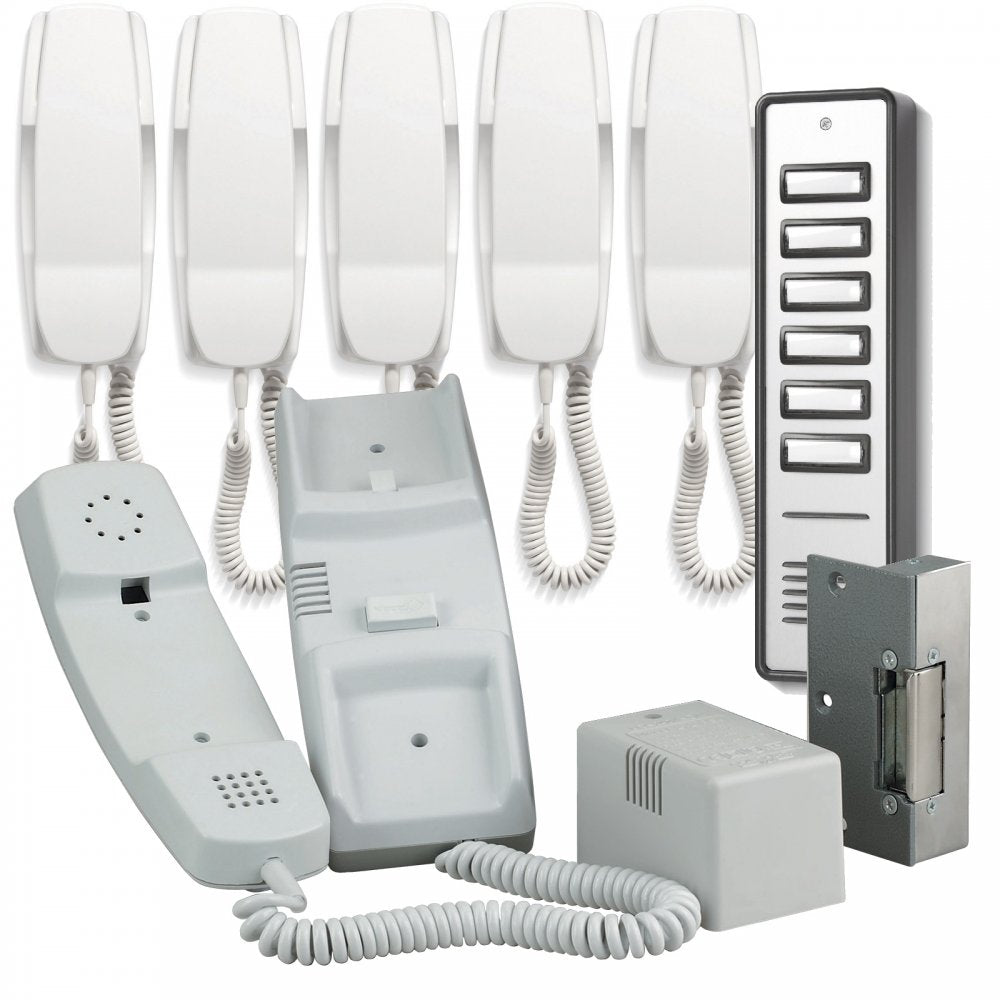 900 Series 6 Way Audio Door Entry System inc Lock Release
