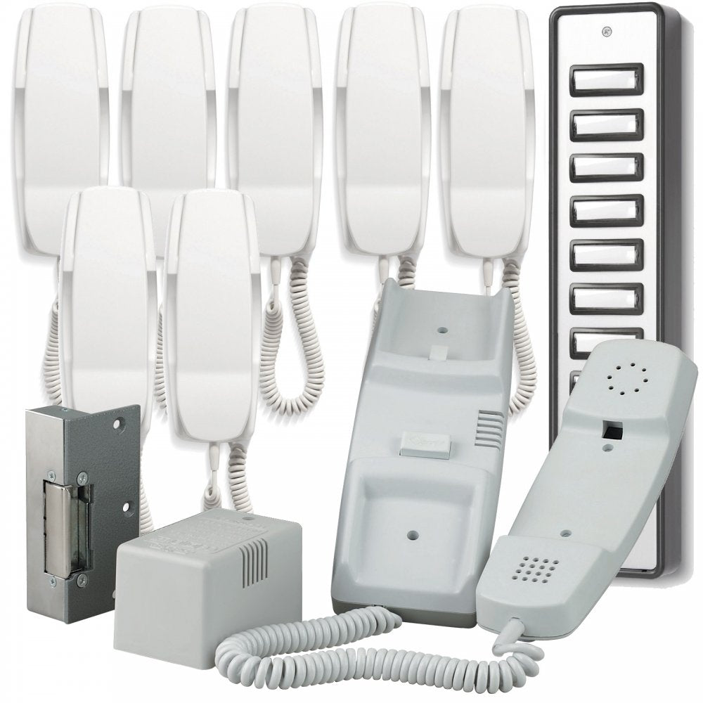 900 Series 8 Way Audio Door Entry System inc Lock Release