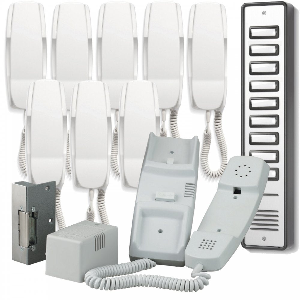 900 Series 9 Way Audio Door Entry System inc Lock Release