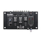 2-Channel & Mic Compact Mini Mixer With Crossfader