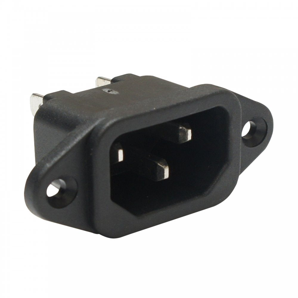 3 Pin IEC Chassis Plug (inlet) 10A 250v Rated Solder Connection