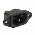 3 Pin IEC Chassis Plug (inlet) 10A 250v Rated Solder Connection