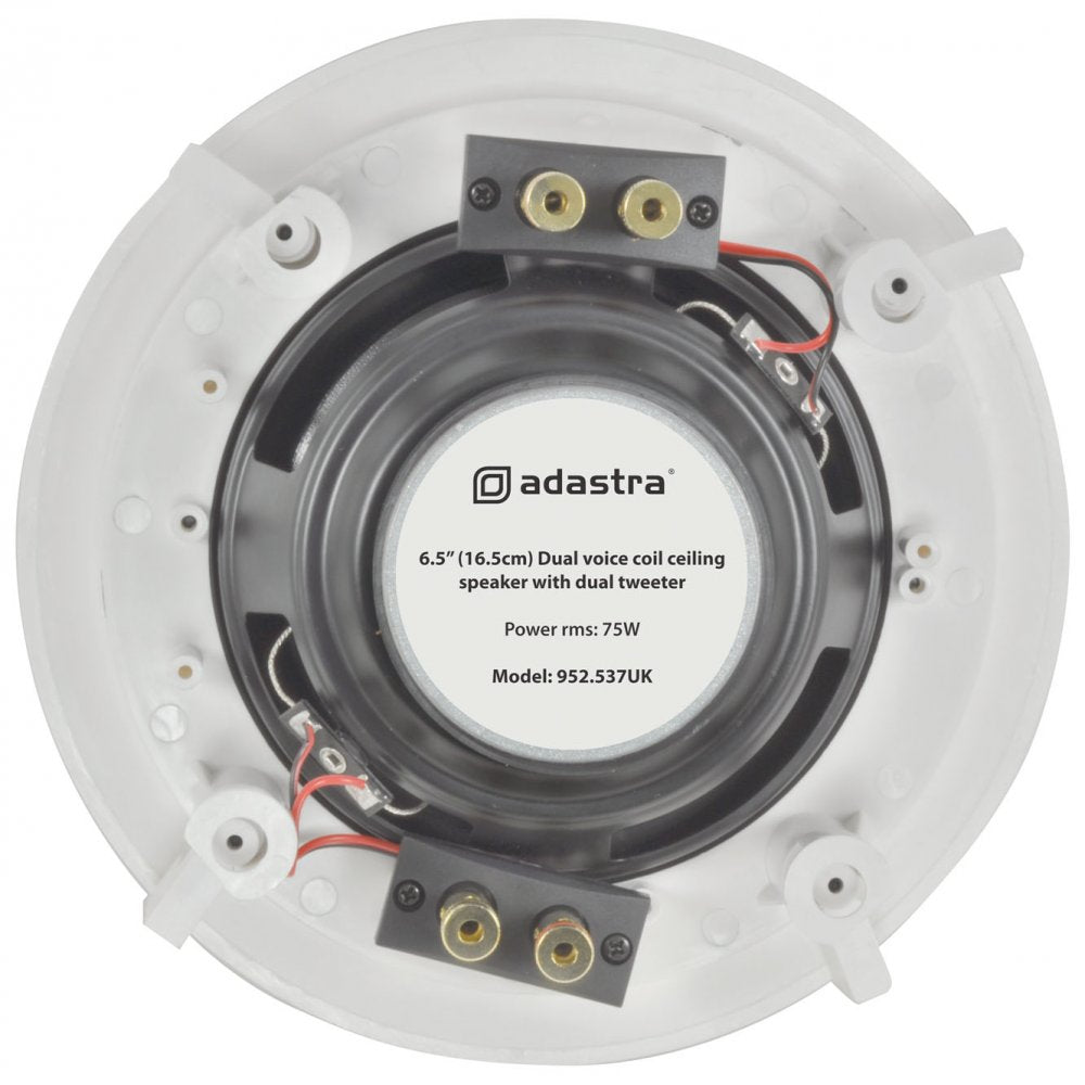 16.5cm (6.5") Dual Voice Coil Ceiling Speaker With Dual Tweeters