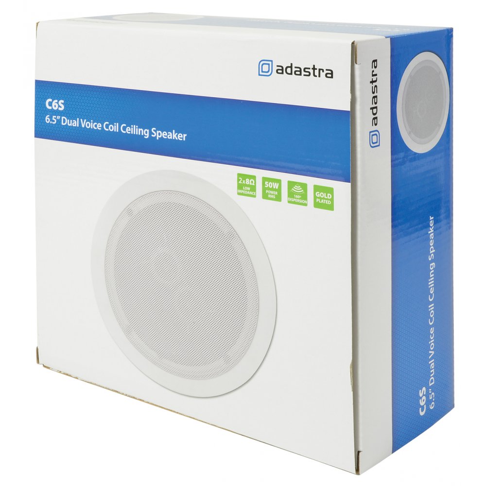 16.5cm (6.5") Dual Voice Coil Ceiling Speaker With Dual Tweeters