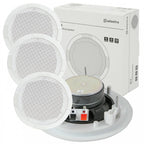 4 x 35w 8ohm White Ceiling Speaker 130mm 5"