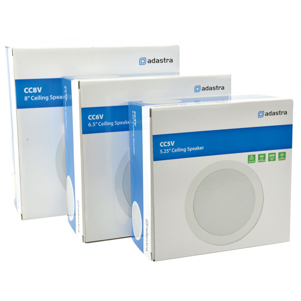 2-Way CC Ceiling Speakers Up to 120w (100v & 8 Ohms)