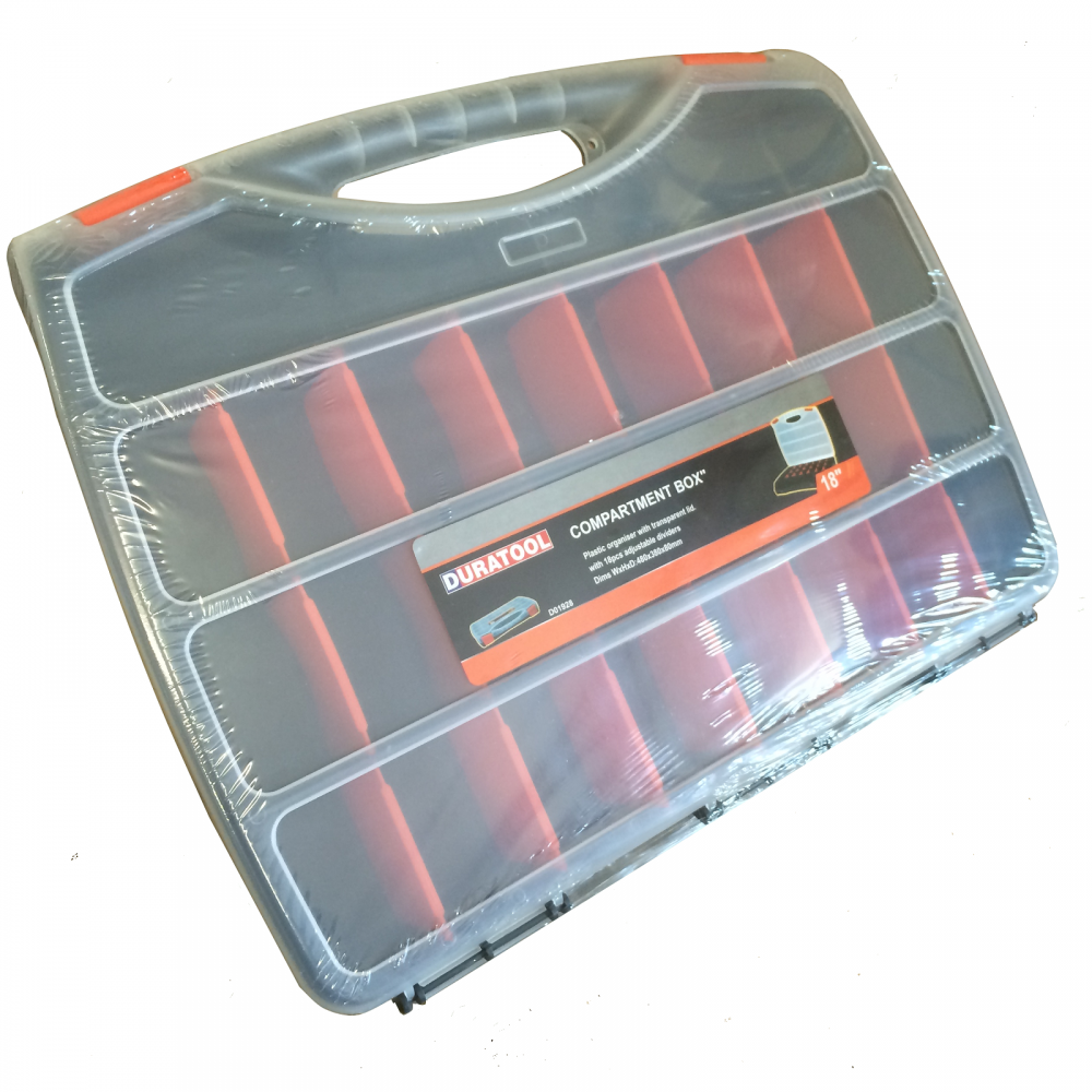 Polyporpylene Parts Box Organiser 24 Compartments, Adjustable Sizes