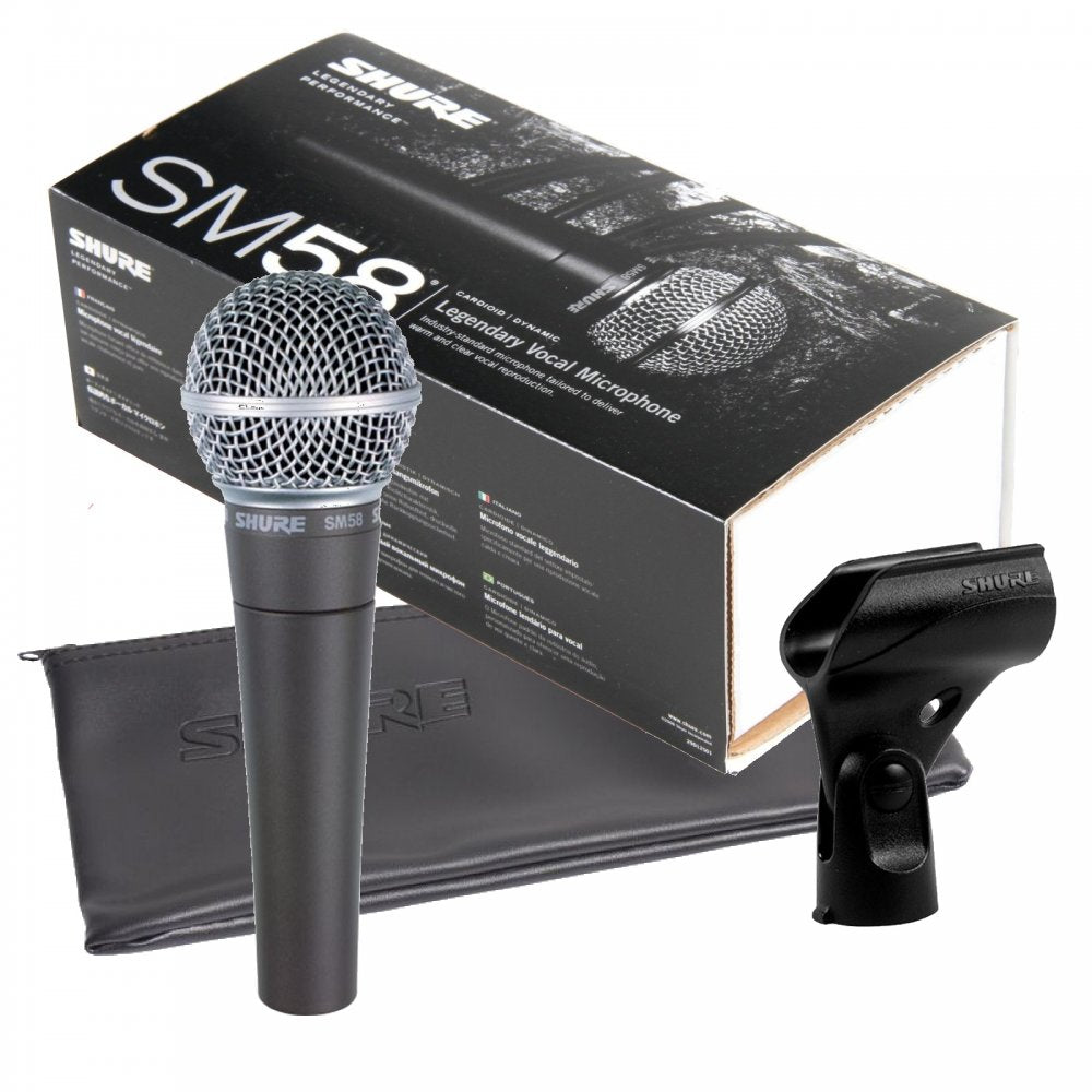 SM58 LC Dynamic Vocal Microphone Inc Clip and Pouch