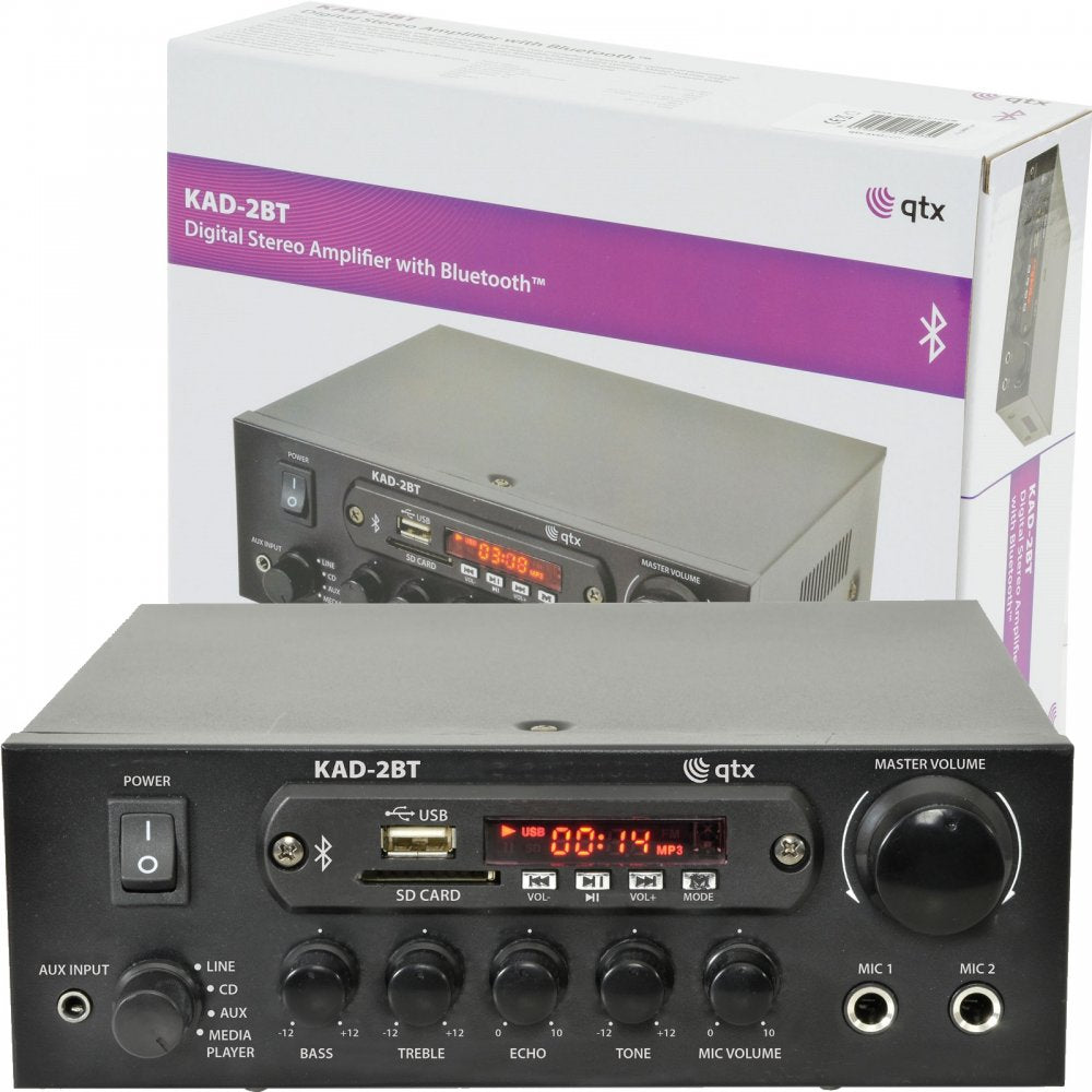 KAD-2BT Digital Stereo Amplifier with Bluetooth 55w Tuner, USB & SD