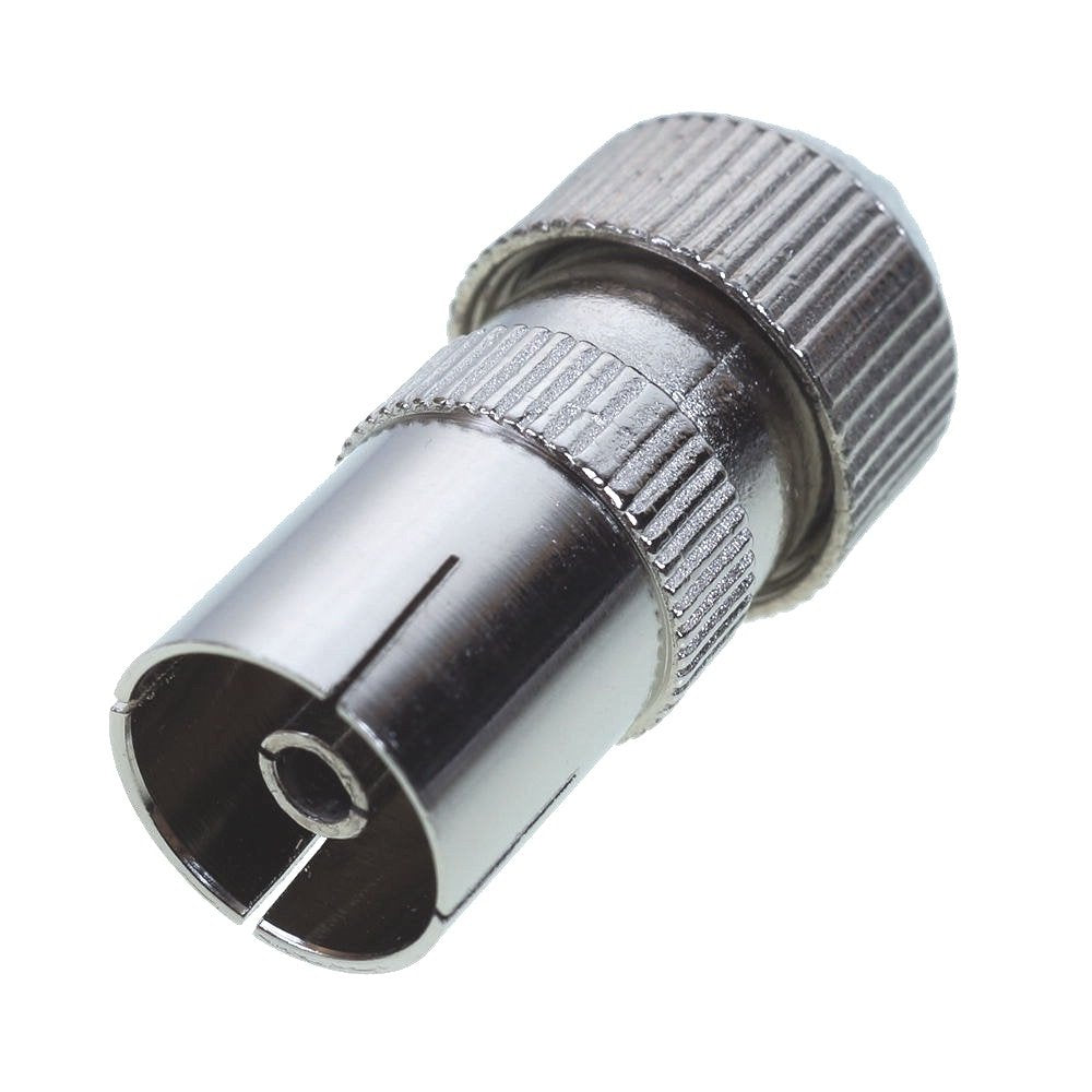 5pc Female Coaxial socket TV RF Self Crimping Coax Plug