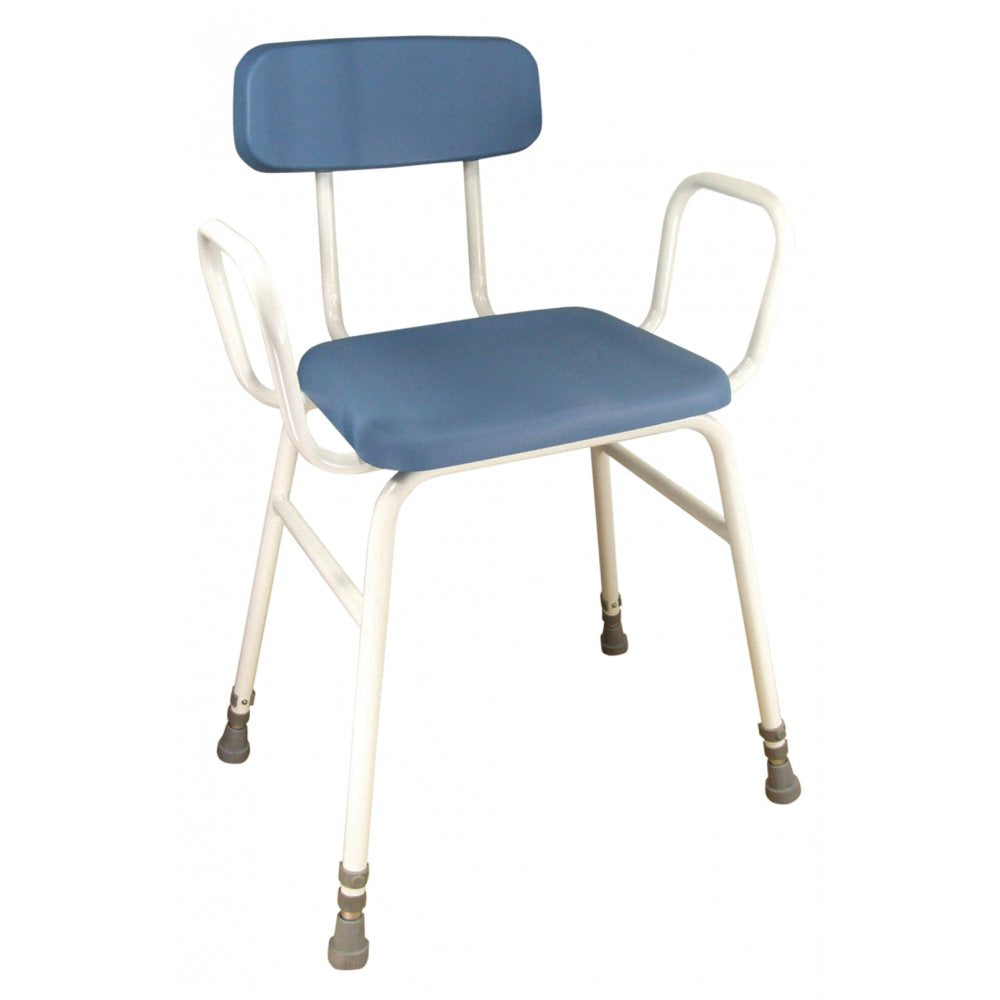 Astral Perching Stool Configuration With Arms and Padded Back
