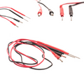 Black/Red 1.8M Replacement Test Leads 4mm Banana Plugs to Prod End
