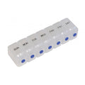 Deluxe Weekday Push Button Release Pill Dispenser with Text & Braille