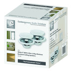 Pair Of E-audio 80w Round Ceiling Speakers 2 Way Moisture Resistant 4 Ohms