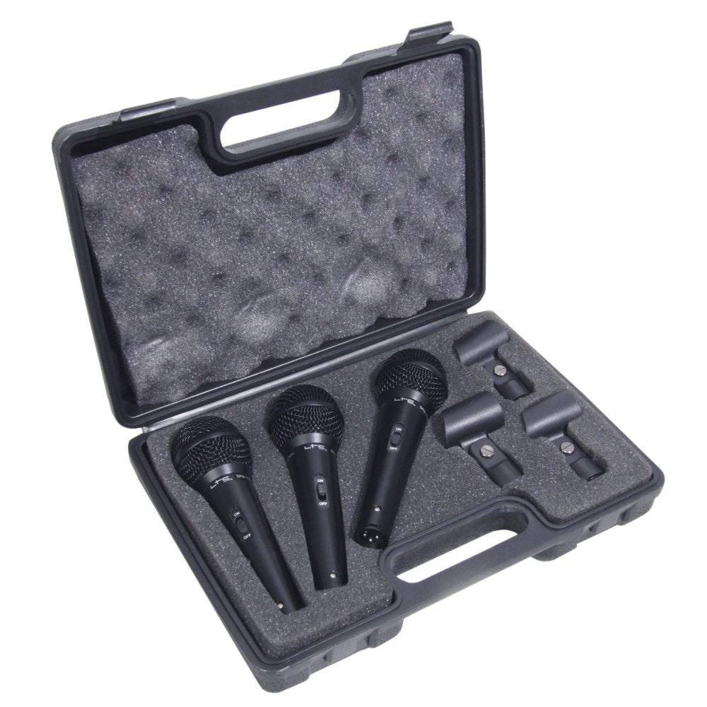 Professional Dynamic Vocal Microphone Triple Microphone Kit
