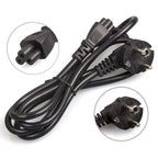 2M C5 2.5A Class 1 CEE7/7 EURO Clover Leaf Schuko Laptop Mains Power Lead 2M