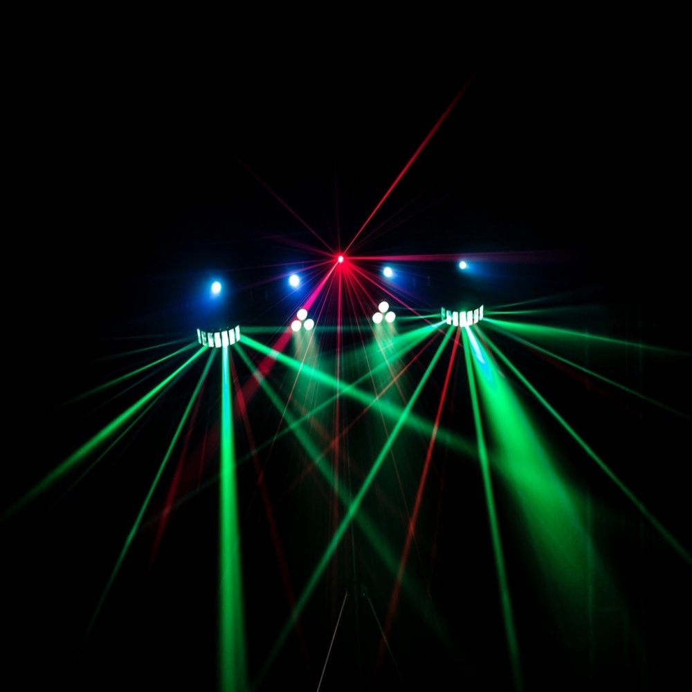 GigBar 2.0 IRC LED Derby Par Laser Strobe UV Lighting FX