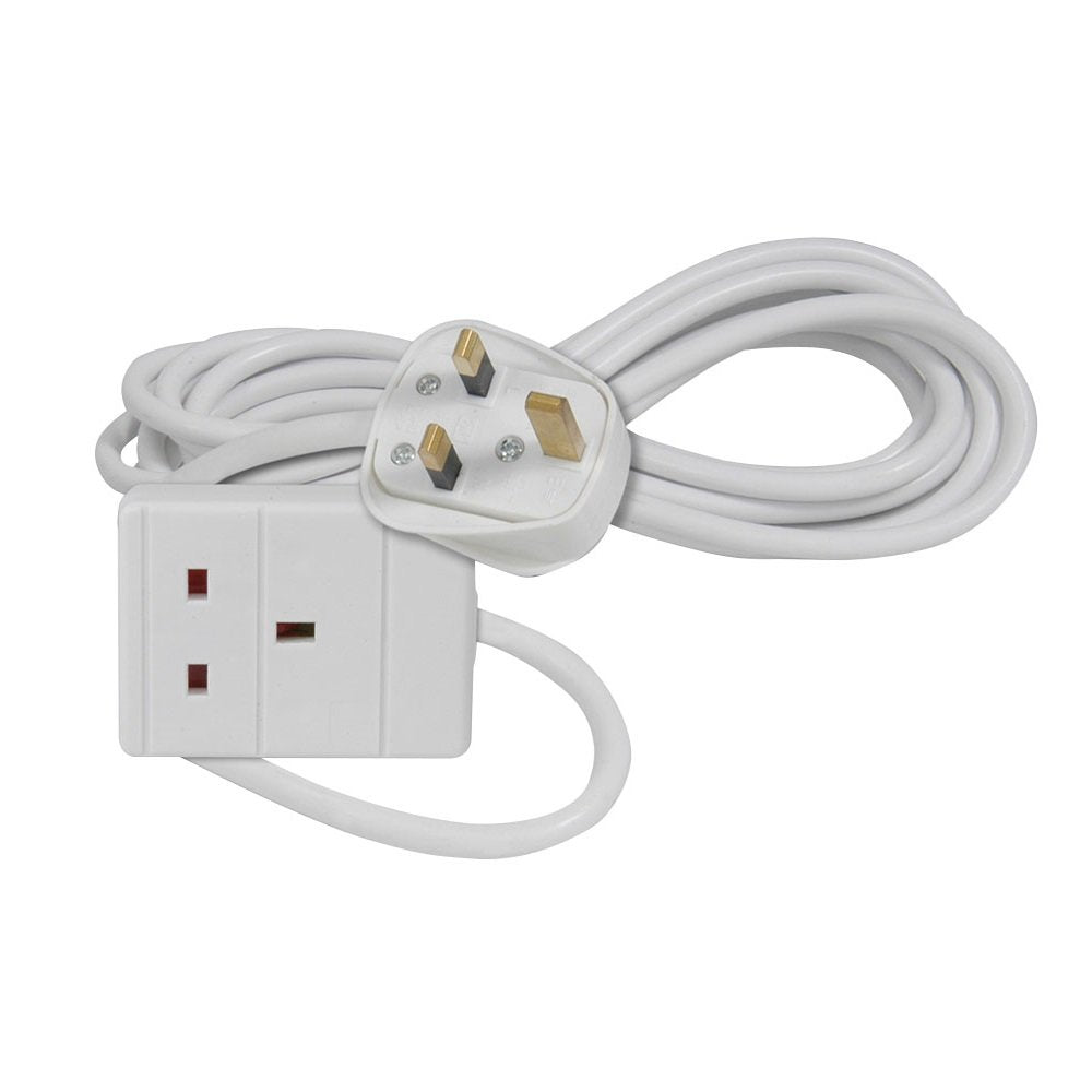 1 Gang Extension Leads in 2M, 3M, 5M, 10M & 15M Lengths