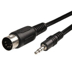 5 Pin Din Plug To 3.5mm Stereo Jack Plug Audio Cable Lead