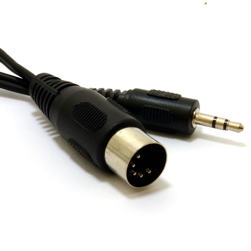 5 Pin Din Plug To 3.5mm Stereo Jack Plug Audio Cable Lead