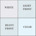 European Made Gel Diffusion Sheets White Clear Frost 48" x 21"