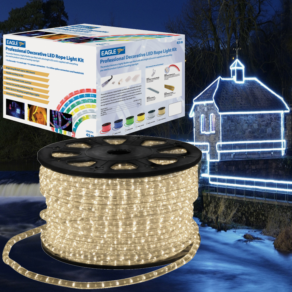 90M LED Rope Light Roll Garden Decking Mood Outdoor Lights Kits