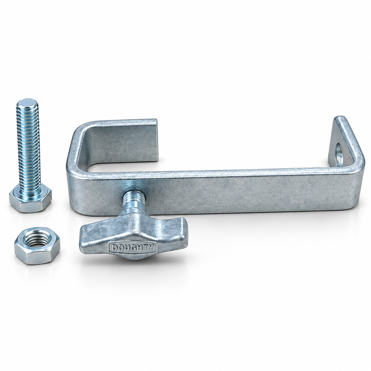 35mm Doughty Heavy Duty Truss Long Hook Clamp 40Kg Load Nut & Bolts DJ Lighting