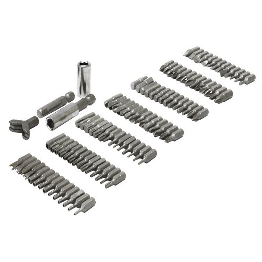 100pc All Purpose CV Power Bit Set & Adaptors Inc Case