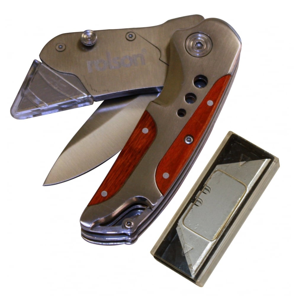 2 in 1 Heavy Duty Tradesman Knife with Spare Blades