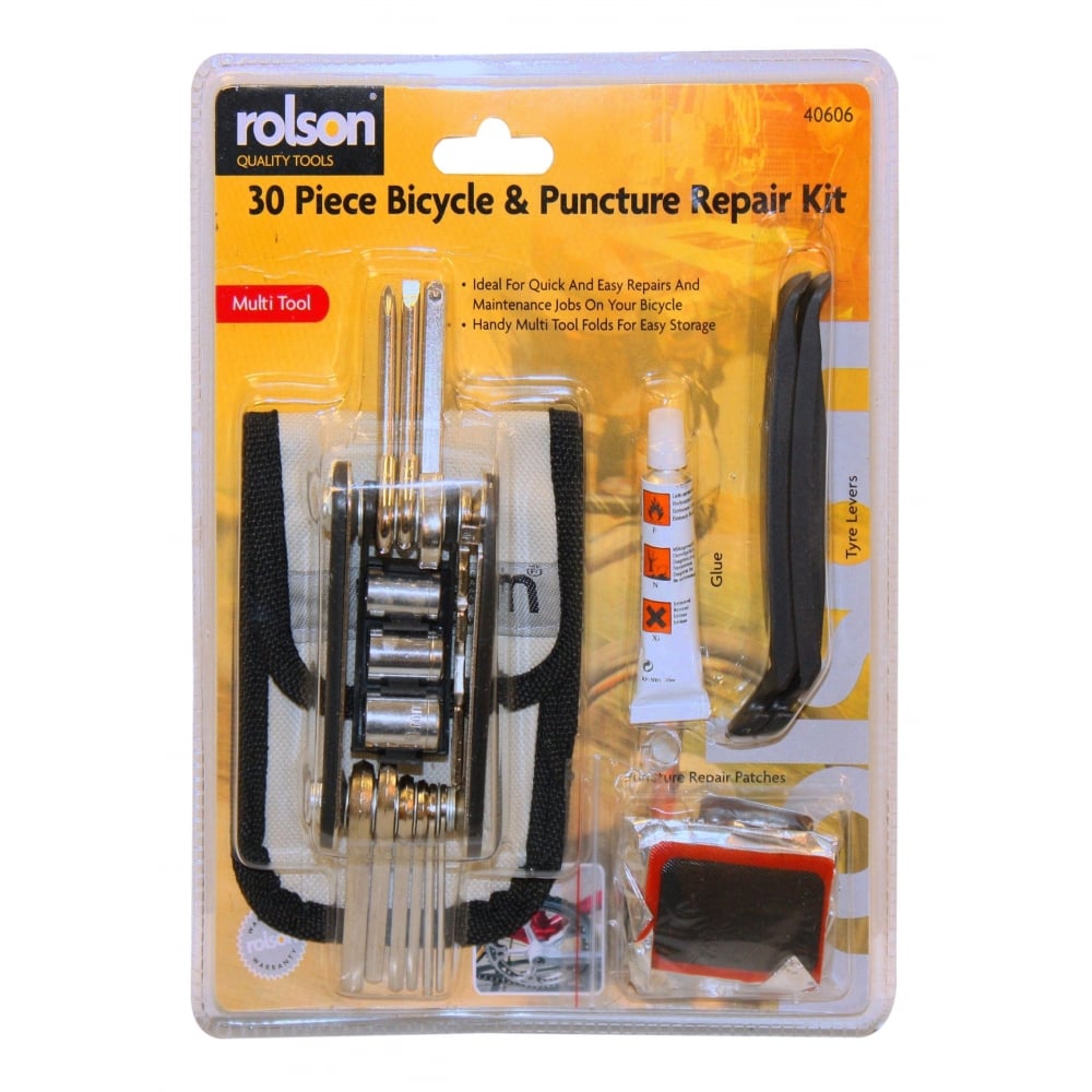 30 In 1 Bike Repair Kit Puncture Maintenance Handy Multi Tool