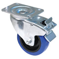 Heavy Duty Swivel Castor 100mm PU Trolley Wheels with Foot Brake