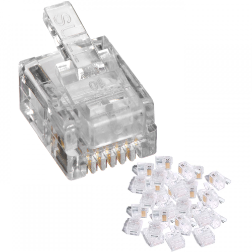20pc RJ12 6 Position 6 Conductor Modular Plugs Phone ADSL Network 6P6C