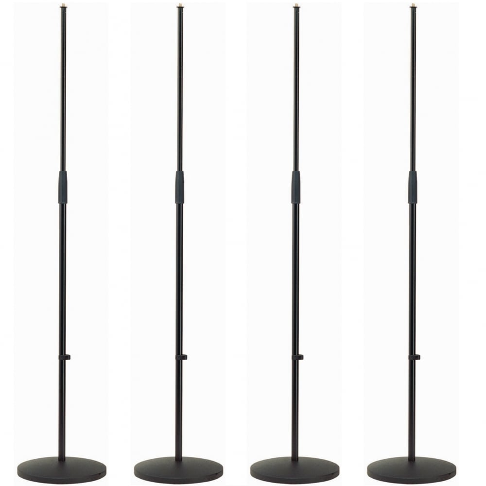 Heavy Round Anti-Vibration Base Microphone Black Stand Band Singer Mic