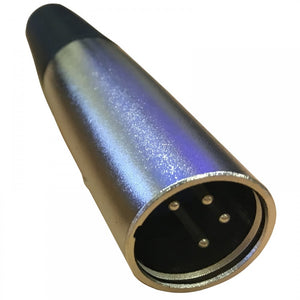 4 Pin XLR Male Plug with Solder Terminals & Cable Protector