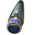 5 Pin XLR Female Socket with Solder Terminals & Cable Protector